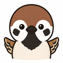 書き手こめきち（スズメ）